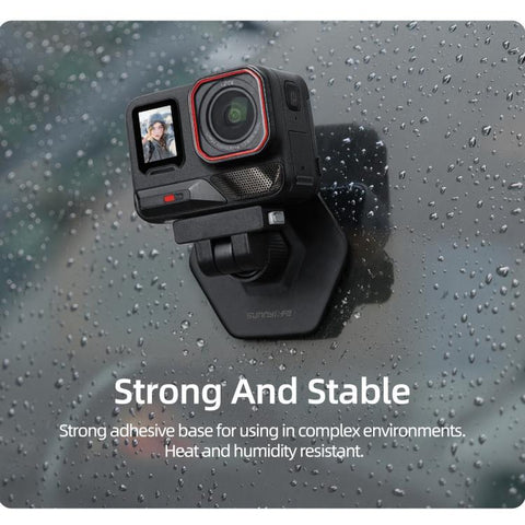 Sunnylife Magnetic Flexible Adhesive Helmet Mount Base Quick-Release Action Camera Holder For Insta360 X4 Air / X5 / Ace / Ace Pro 2 / 1, For Insta360 X4 Air / X5 / Ace / Ace Pro 2 / 1