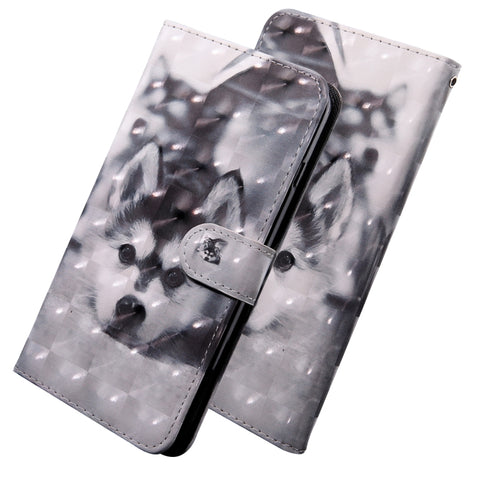 3D Painting Pattern Coloured Drawing Horizontal Flip TPU + PU Leather Case with Holder & Card Slots & Wallet, For Huawei Enjoy  9S, For Huawei Y5 2019, For Nokia 3.2, For Nokia 4.2