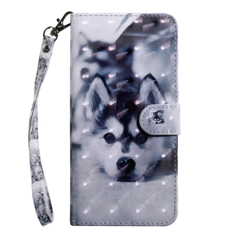 3D Painting Pattern Coloured Drawing Horizontal Flip TPU + PU Leather Case with Holder & Card Slots & Wallet, For Galaxy A20E