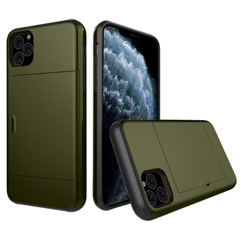 Shockproof Rugged Armor Protective Case with Card Slot, For iPhone 11 Pro, For iPhone 11 Pro Max, For iPhone 11, For Galaxy Note 10, For Galaxy Note 10 Pro
