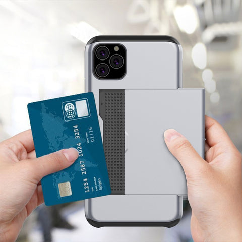 Shockproof Rugged Armor Protective Case with Card Slot, For iPhone 11 Pro, For iPhone 11 Pro Max, For iPhone 11, For Galaxy Note 10, For Galaxy Note 10 Pro