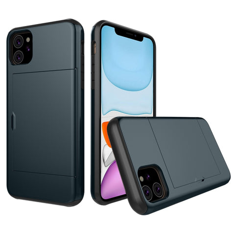 Shockproof Rugged Armor Protective Case with Card Slot, For iPhone 11 Pro, For iPhone 11 Pro Max, For iPhone 11, For Galaxy Note 10, For Galaxy Note 10 Pro