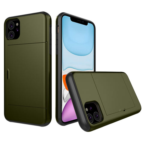 Shockproof Rugged Armor Protective Case with Card Slot, For iPhone 11 Pro, For iPhone 11 Pro Max, For iPhone 11, For Galaxy Note 10, For Galaxy Note 10 Pro