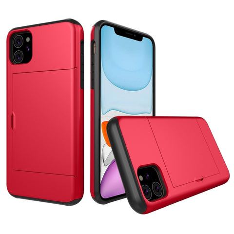 Shockproof Rugged Armor Protective Case with Card Slot, For iPhone 11 Pro, For iPhone 11 Pro Max, For iPhone 11, For Galaxy Note 10, For Galaxy Note 10 Pro