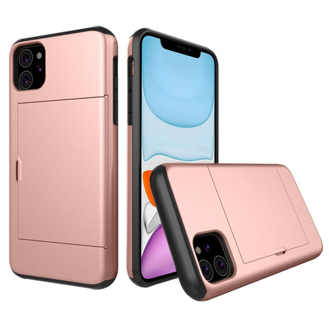 Shockproof Rugged Armor Protective Case with Card Slot, For iPhone 11 Pro, For iPhone 11 Pro Max, For iPhone 11, For Galaxy Note 10, For Galaxy Note 10 Pro