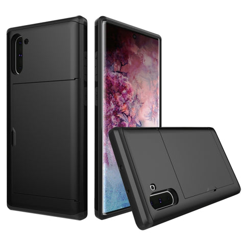 Shockproof Rugged Armor Protective Case with Card Slot, For iPhone 11 Pro, For iPhone 11 Pro Max, For iPhone 11, For Galaxy Note 10, For Galaxy Note 10 Pro