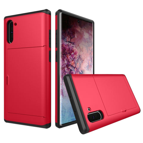 Shockproof Rugged Armor Protective Case with Card Slot, For iPhone 11 Pro, For iPhone 11 Pro Max, For iPhone 11, For Galaxy Note 10, For Galaxy Note 10 Pro