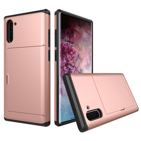 Shockproof Rugged Armor Protective Case with Card Slot, For iPhone 11 Pro, For iPhone 11 Pro Max, For iPhone 11, For Galaxy Note 10, For Galaxy Note 10 Pro