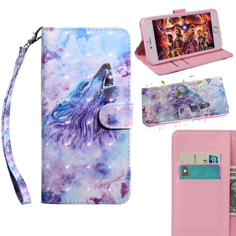 3D Painting Pattern Coloured Drawing Horizontal Flip TPU + PU Leather Case with Holder & Card Slots & Wallet, For Galaxy A10, For Galaxy A20 / A30, For Galaxy A40, For Galaxy A70