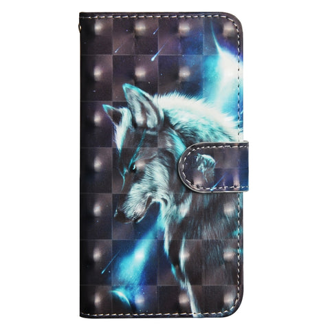 3D Painting Pattern Horizontal Flip TPU + PU Leather Case with Holder & Card Slots & Wallet, For iPhone 8 Plus, For iPhone XS / X, For iPhone XS Max