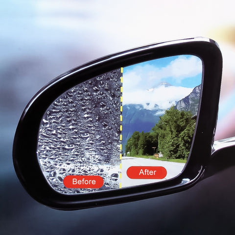 Car PET Rearview Mirror Protective Window Clear Anti-fog Waterproof Rain Shield Film, For Skoda Fabia 2010-2014, For Skoda Octavia 2015-2018, For Skoda Octavia 2013-2014, For Skoda Octavia 2010-2012, For Skoda Rapid 2013-2018                           ...