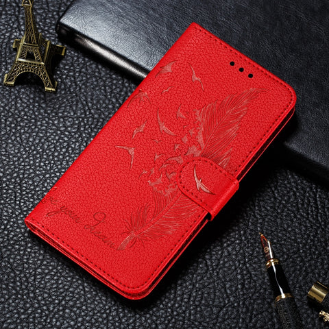 Feather Pattern Litchi Texture Horizontal Flip Leather Case with Wallet & Holder & Card Slots, For iPhone SE 2022 / SE 2020 / 8 / 7, For iPhone 7 Plus / 8 Plus, For iPhone 11 Pro, For iPhone 11, For iPhone 11 Pro Max, For iPhone XS /X, For iPhone XR   ...