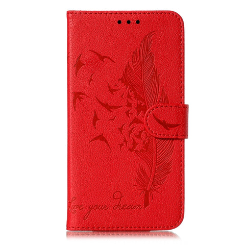 Feather Pattern Litchi Texture Horizontal Flip Leather Case with Wallet & Holder & Card Slots, For iPhone SE 2022 / SE 2020 / 8 / 7, For iPhone 7 Plus / 8 Plus, For iPhone 11 Pro, For iPhone 11, For iPhone 11 Pro Max, For iPhone XS /X, For iPhone XR   ...