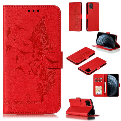 Feather Pattern Litchi Texture Horizontal Flip Leather Case with Wallet & Holder & Card Slots, For iPhone SE 2022 / SE 2020 / 8 / 7, For iPhone 7 Plus / 8 Plus, For iPhone 11 Pro, For iPhone 11, For iPhone 11 Pro Max, For iPhone XS /X, For iPhone XR   ...