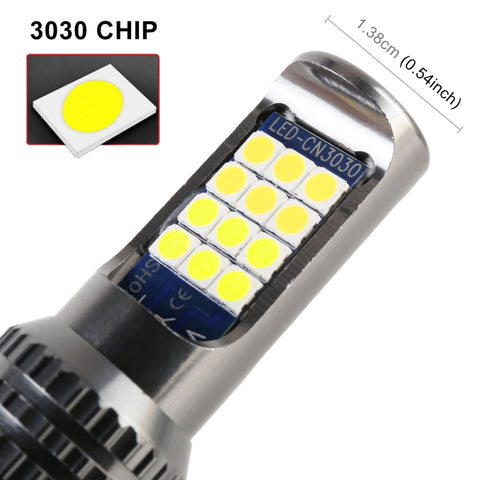 2 PCS DC12-24V / 8.6W Car Double Colors Fog Lights with 24LEDs SMD-3030 & Constant Current, Bag Packaging, 9005, 9006, H11 / H8