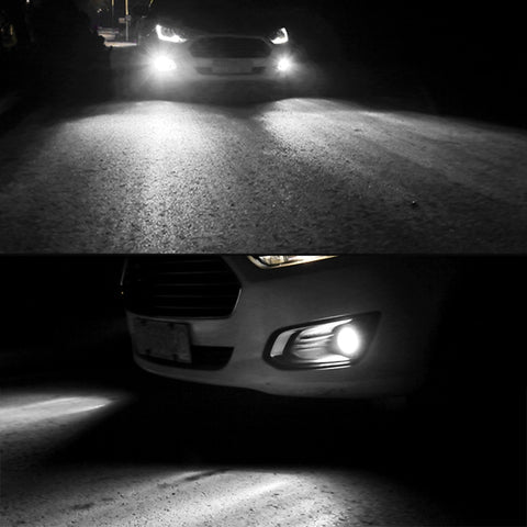 2 PCS DC12-24V / 8.6W Car Double Colors Fog Lights with 24LEDs SMD-3030 & Constant Current, Bag Packaging, 9005, 9006, H11 / H8
