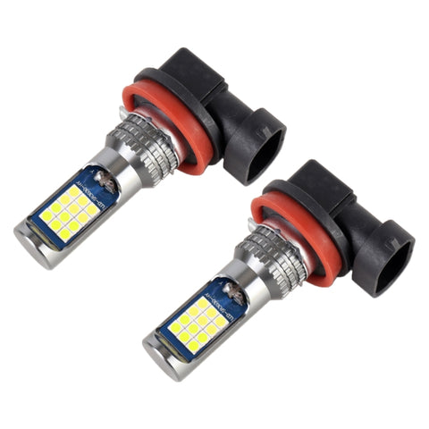 2 PCS DC12-24V / 8.6W Car Double Colors Fog Lights with 24LEDs SMD-3030 & Constant Current, Bag Packaging, 9005, 9006, H11 / H8