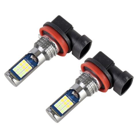 2 PCS DC12-24V / 8.6W Car Double Colors Fog Lights with 24LEDs SMD-3030 & Constant Current, Bag Packaging, 9005, 9006, H11 / H8