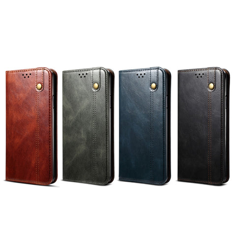 Simple Wax Crazy Horse Texture Horizontal Flip Leather Case with Card Slots & Wallet, For Samsung Galaxy S20 UItra, For Samsung Galaxy S20 FE, For Samsung Galaxy S20 Plus