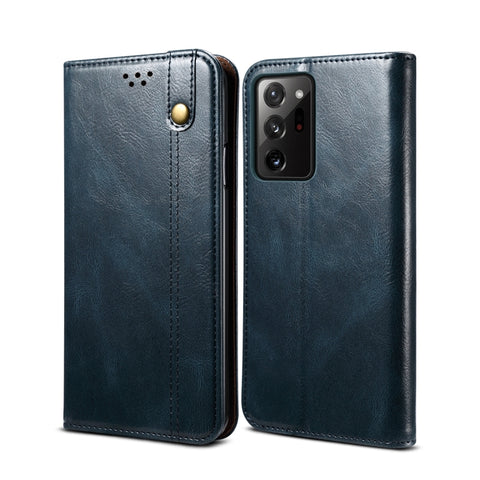 Simple Wax Crazy Horse Texture Horizontal Flip Leather Case with Card Slots & Wallet, For Samsung Galaxy S20 UItra, For Samsung Galaxy S20 FE, For Samsung Galaxy S20 Plus