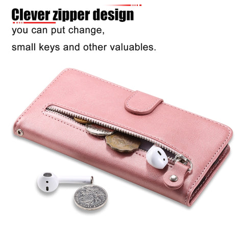Fashion Calf Texture Zipper Horizontal Flip Leather Case with Holder & Card Slots & Wallet, For OPPO A9 (2020) / A5 (2020), For OPPO A52 / A72 / A92, For OPPO A53 / A53S / A32 / A33, For OPPO Realme 7 Pro, For OPPO Realme 7, For OPPO Realme C11        ...