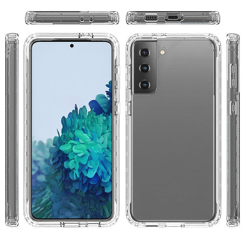 Shockproof  High Transparency Two-color Gradual Change PC+TPU Candy Colors Protective Case, For Samsung Galaxy S21+ 5G, For Samsung Galaxy S21 Ultra 5G