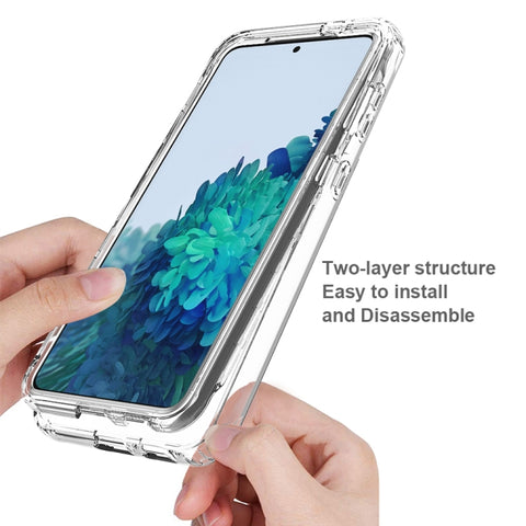 Shockproof  High Transparency Two-color Gradual Change PC+TPU Candy Colors Protective Case, For Samsung Galaxy S21+ 5G, For Samsung Galaxy S21 Ultra 5G
