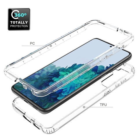 Shockproof  High Transparency Two-color Gradual Change PC+TPU Candy Colors Protective Case, For Samsung Galaxy S21+ 5G, For Samsung Galaxy S21 Ultra 5G