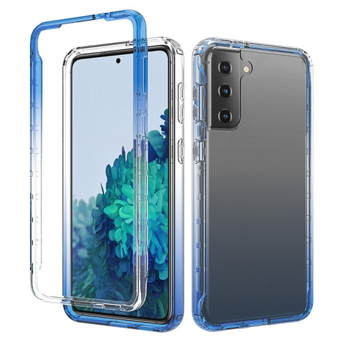 Shockproof  High Transparency Two-color Gradual Change PC+TPU Candy Colors Protective Case, For Samsung Galaxy S21+ 5G, For Samsung Galaxy S21 Ultra 5G