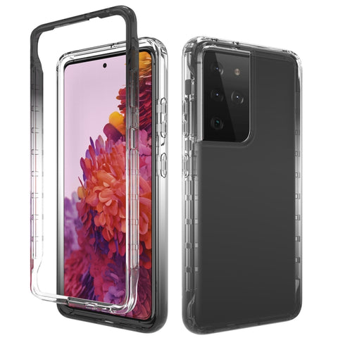Shockproof  High Transparency Two-color Gradual Change PC+TPU Candy Colors Protective Case, For Samsung Galaxy S21+ 5G, For Samsung Galaxy S21 Ultra 5G