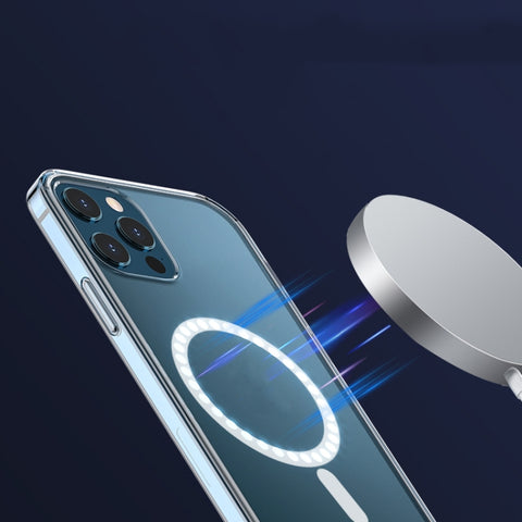 WK WPC-007 iDeal Series Magsafe Case Magnetic Ring All-inclusive Clear TPU Transparent Shockproof Case, For iPhone 11, For iPhone 11 Pro, For iPhone 11 Pro Max, For iPhone 12 Mini, For iPhone 12 / 12 Pro, For iPhone 12 Pro Max