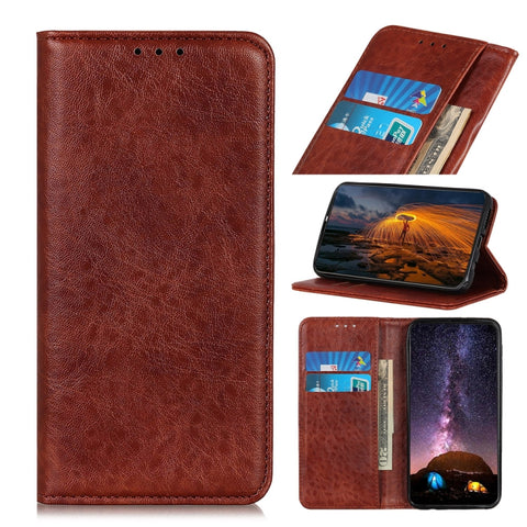 Magnetic Crazy Horse Texture Horizontal Flip Leather Case with Holder & Card Slots & Wallet, For OPPO A15, For Samsung Galaxy A02s 164