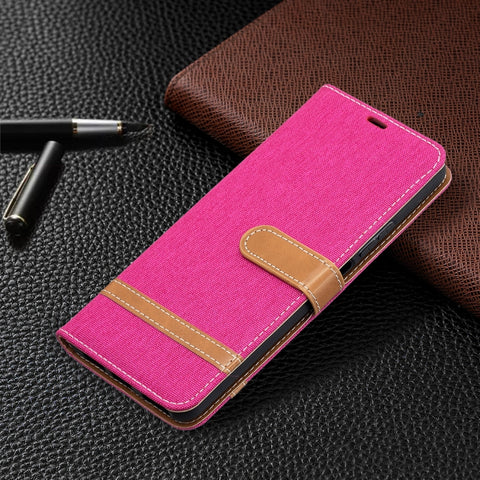 Lite Color Matching Denim Texture Horizontal Flip Leather Case with Holder & Card Slots & Wallet & Lanyard, For Huawei P smart 2021 / Y7a, For Samsung Galaxy A12