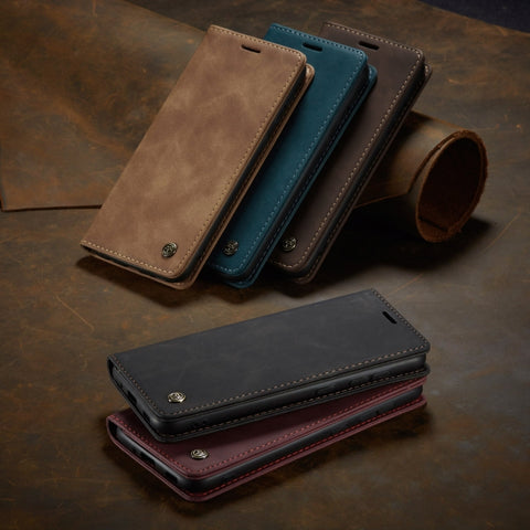 CaseMe-013 Multifunctional Retro Frosted Horizontal Flip Leather Case with Card Slot & Holder & Wallet, For OnePlus 8T, For Samsung Galaxy A21s, For Samsung Galaxy A42 5G, For Huawei P Smart 2021, For Xiaomi Mi 10T Lite 5G                              ...