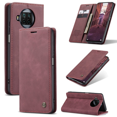 CaseMe-013 Multifunctional Retro Frosted Horizontal Flip Leather Case with Card Slot & Holder & Wallet, For OnePlus 8T, For Samsung Galaxy A21s, For Samsung Galaxy A42 5G, For Huawei P Smart 2021, For Xiaomi Mi 10T Lite 5G                              ...