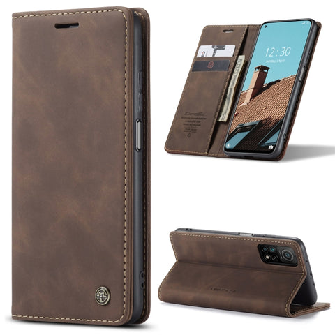 CaseMe-013 Multifunctional Retro Frosted Horizontal Flip Leather Case with Card Slot & Holder & Wallet, For OnePlus 8T, For Samsung Galaxy A21s, For Samsung Galaxy A42 5G, For Huawei P Smart 2021, For Xiaomi Mi 10T Lite 5G                              ...