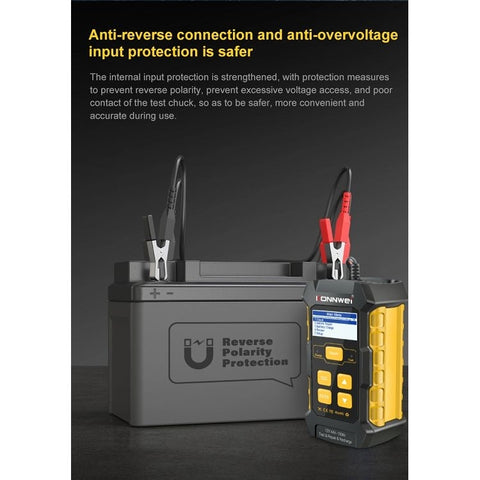 KONNWEI KW510 3 in 1 Car Battery Tester / Charger / Repairer, Support 8 Languages, KW510(EU Plug), KW510(US Plug)