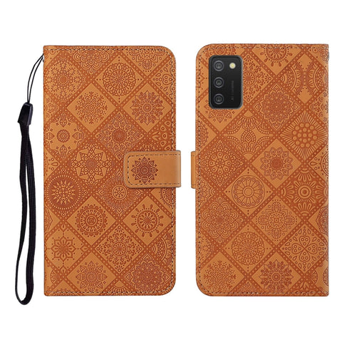 Ethnic Style Embossed Pattern Horizontal Flip Leather Case with Holder & Card Slots & Wallet & Lanyard, For Samsung Galaxy S21Ultra 5G, For Samsung Galaxy A02s (US Version)