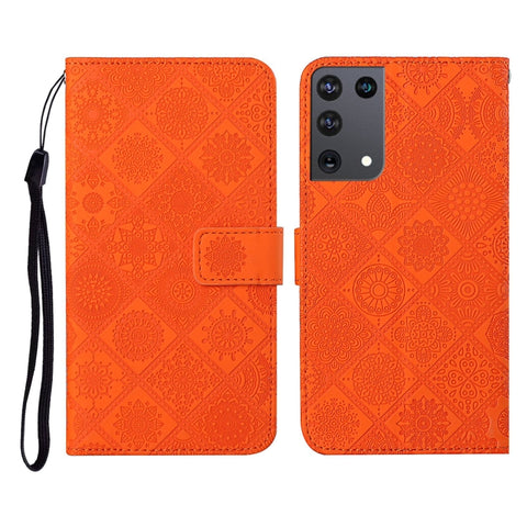 Ethnic Style Embossed Pattern Horizontal Flip Leather Case with Holder & Card Slots & Wallet & Lanyard, For Samsung Galaxy S21Ultra 5G, For Samsung Galaxy A02s (US Version)