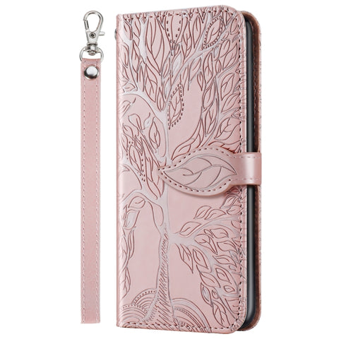 Life of Tree Embossing Pattern Horizontal Flip Leather Case with Holder & Card Slot & Wallet & Photo Frame & Lanyard, For Samsung Galaxy Note8, For Samsung Galaxy Note9, For Samsung Galaxy Note10, For Samsung Galaxy Note10+, For Samsung Galaxy Note20  ...