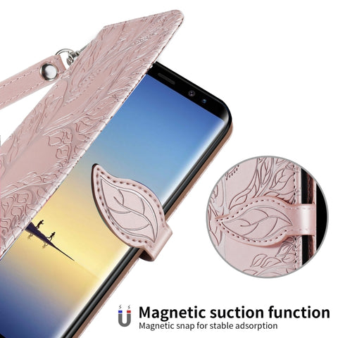 Life of Tree Embossing Pattern Horizontal Flip Leather Case with Holder & Card Slot & Wallet & Photo Frame & Lanyard, For Samsung Galaxy Note8, For Samsung Galaxy Note9, For Samsung Galaxy Note10, For Samsung Galaxy Note10+, For Samsung Galaxy Note20  ...