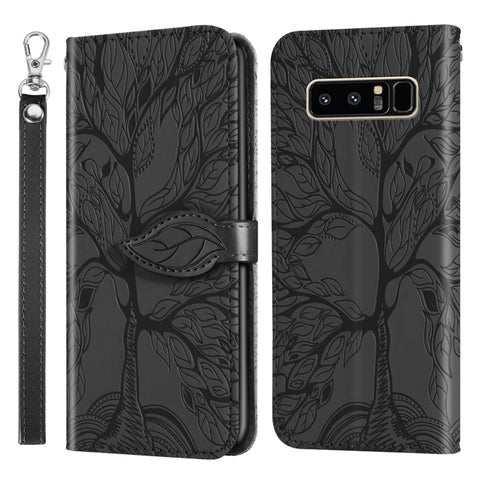 Life of Tree Embossing Pattern Horizontal Flip Leather Case with Holder & Card Slot & Wallet & Photo Frame & Lanyard, For Samsung Galaxy Note8, For Samsung Galaxy Note9, For Samsung Galaxy Note10, For Samsung Galaxy Note10+, For Samsung Galaxy Note20  ...