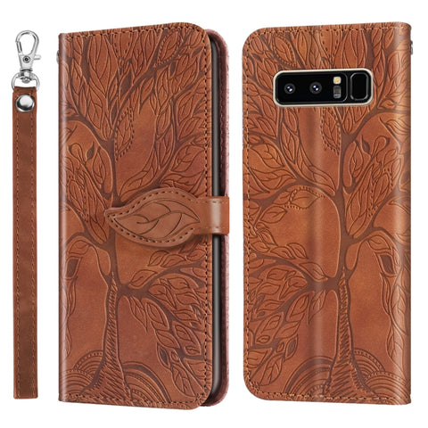 Life of Tree Embossing Pattern Horizontal Flip Leather Case with Holder & Card Slot & Wallet & Photo Frame & Lanyard, For Samsung Galaxy Note8, For Samsung Galaxy Note9, For Samsung Galaxy Note10, For Samsung Galaxy Note10+, For Samsung Galaxy Note20  ...
