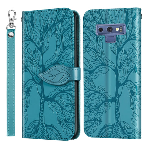 Life of Tree Embossing Pattern Horizontal Flip Leather Case with Holder & Card Slot & Wallet & Photo Frame & Lanyard, For Samsung Galaxy Note8, For Samsung Galaxy Note9, For Samsung Galaxy Note10, For Samsung Galaxy Note10+, For Samsung Galaxy Note20  ...