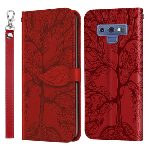 Life of Tree Embossing Pattern Horizontal Flip Leather Case with Holder & Card Slot & Wallet & Photo Frame & Lanyard, For Samsung Galaxy Note8, For Samsung Galaxy Note9, For Samsung Galaxy Note10, For Samsung Galaxy Note10+, For Samsung Galaxy Note20  ...