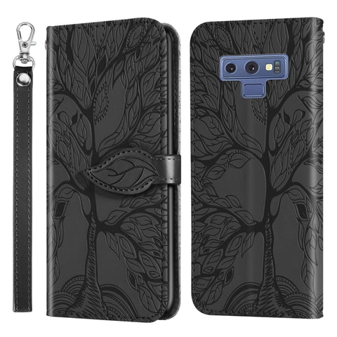 Life of Tree Embossing Pattern Horizontal Flip Leather Case with Holder & Card Slot & Wallet & Photo Frame & Lanyard, For Samsung Galaxy Note8, For Samsung Galaxy Note9, For Samsung Galaxy Note10, For Samsung Galaxy Note10+, For Samsung Galaxy Note20  ...