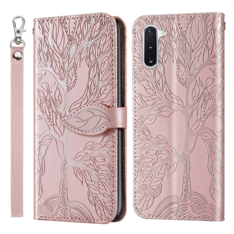 Life of Tree Embossing Pattern Horizontal Flip Leather Case with Holder & Card Slot & Wallet & Photo Frame & Lanyard, For Samsung Galaxy Note8, For Samsung Galaxy Note9, For Samsung Galaxy Note10, For Samsung Galaxy Note10+, For Samsung Galaxy Note20  ...