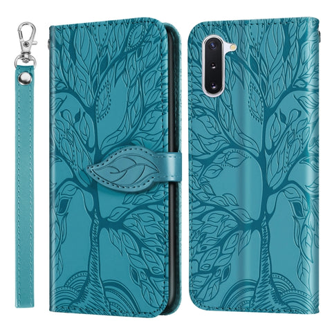 Life of Tree Embossing Pattern Horizontal Flip Leather Case with Holder & Card Slot & Wallet & Photo Frame & Lanyard, For Samsung Galaxy Note8, For Samsung Galaxy Note9, For Samsung Galaxy Note10, For Samsung Galaxy Note10+, For Samsung Galaxy Note20  ...