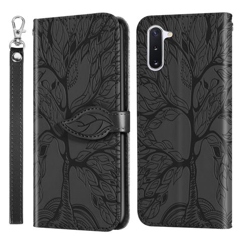 Life of Tree Embossing Pattern Horizontal Flip Leather Case with Holder & Card Slot & Wallet & Photo Frame & Lanyard, For Samsung Galaxy Note8, For Samsung Galaxy Note9, For Samsung Galaxy Note10, For Samsung Galaxy Note10+, For Samsung Galaxy Note20  ...