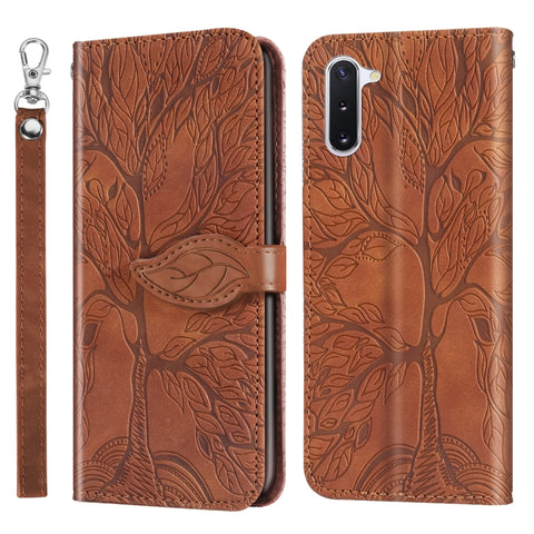Life of Tree Embossing Pattern Horizontal Flip Leather Case with Holder & Card Slot & Wallet & Photo Frame & Lanyard, For Samsung Galaxy Note8, For Samsung Galaxy Note9, For Samsung Galaxy Note10, For Samsung Galaxy Note10+, For Samsung Galaxy Note20  ...